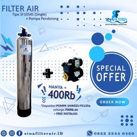 Paket Filter Air Tipe SF1054S Single + Pompa Air