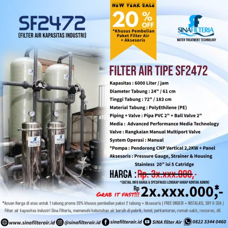 Filter Air Tipe SF2472 (Kapasitas Industri)