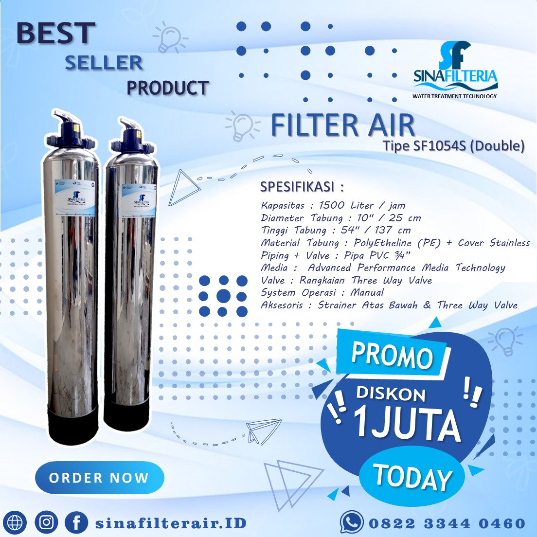 Promo Paket Filter Air Double