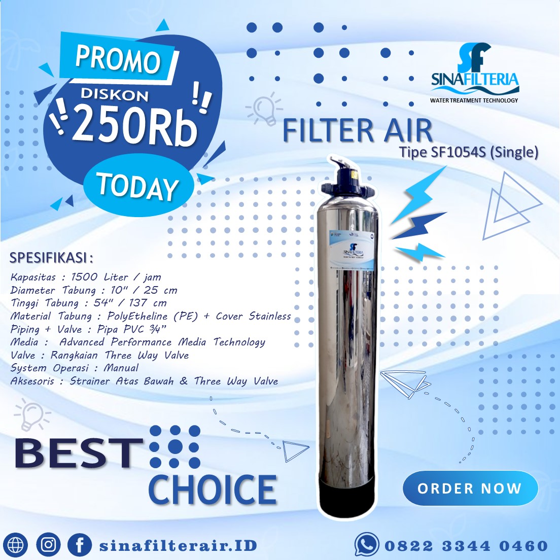 Promo Paket Filter Air Single